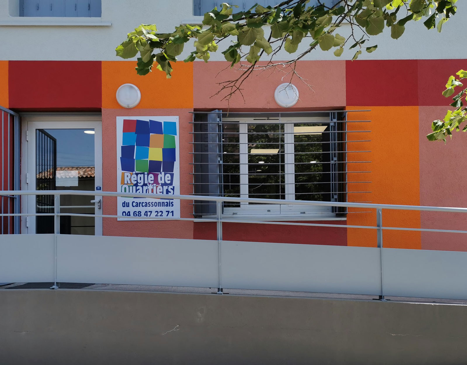 entrée de la Régie de Quartiers du Carcassonnais